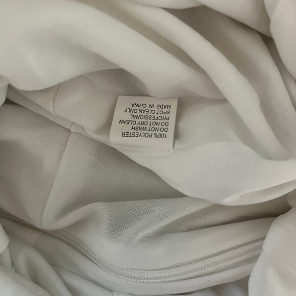 Ieena for Mac Duggal Rhinestone Beaded Halter Maxi Dress Gown White Size 2 - Picture 8 of 8